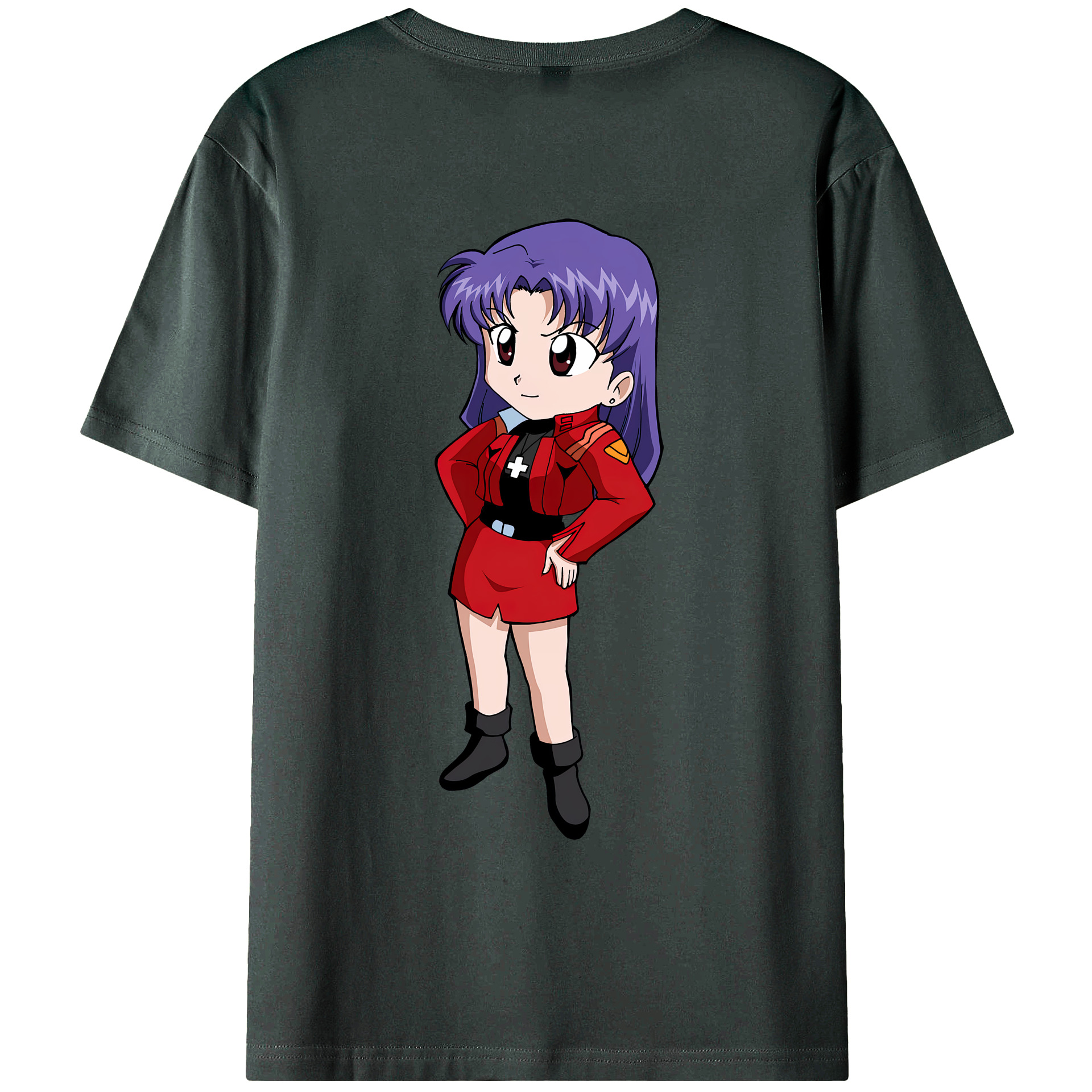（画像用） EVA 新世紀エヴァンゲリオン 綿100％ メンズ半袖Tシャツ（バックプリント） 通気性